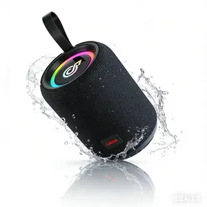 IPX7 Waterproof Portable Outdoor Bluetooth Speaker 20W Stereo Sound Multiple Modes Multi-Color Lights Crystal Diaphragm Long Battery Life
