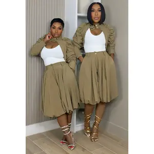 Blair Upscale Crop Jacket And Pleated Culotte Set Preorder Ships 7/10