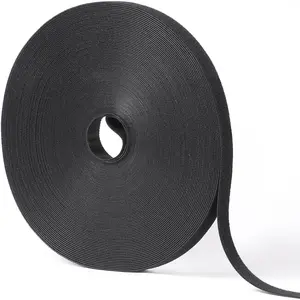 1/2in x 100ft Hook and Loop Roll |   Double-Sided Strips, Self-Gripping Straps |   Reusable Multi-Purpose Wrap Fasteners for Home, Office, Data Center, and More
