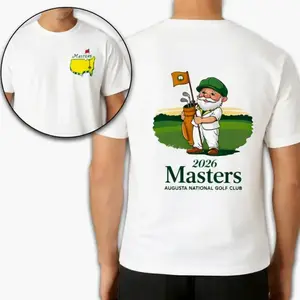 Masters 2026 Augusta National Golf T-shirt, Classic Tournament Cotton T-Shirt, Cute Golf Mascot Shirt, Gift for Men Women