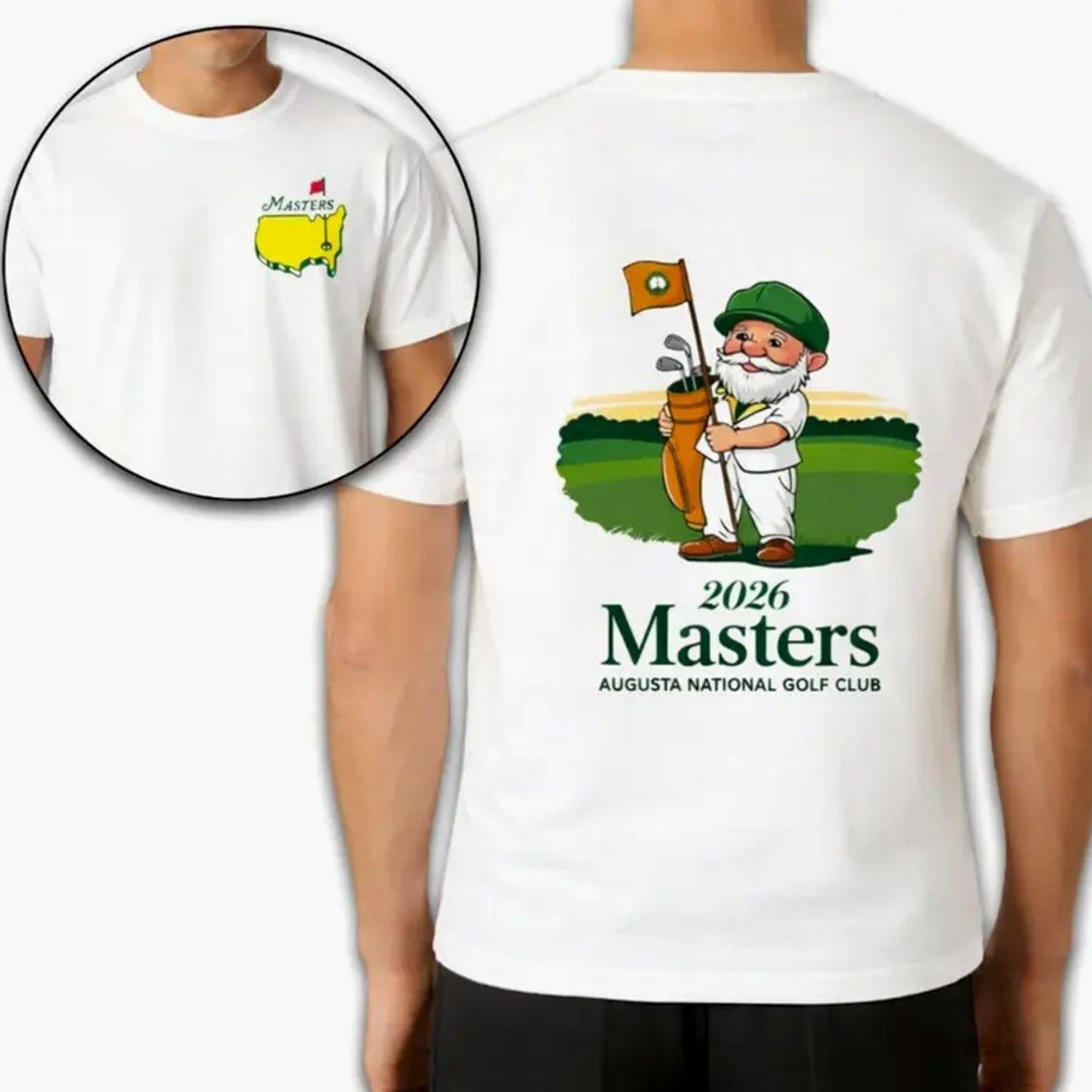 Masters 2026 Augusta National Golf T-shirt, Classic Tournament Cotton T-Shirt, Cute Golf Mascot Shirt, Gift for Men Women