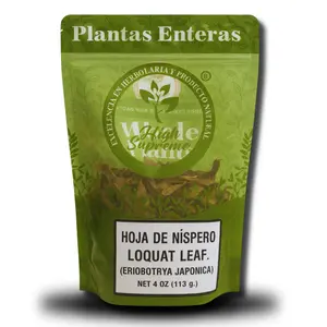 Loquat Leaf Herbal Tea – 4 oz (113g) – Hojas de Níspero – 100% Natural, Wildcrafted – Non-GMO, Gluten-Free, Vegan – Loose Leaf – Resealable Bag – by High Supreme