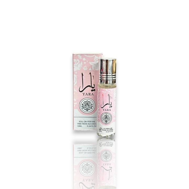 Lattafa Perfumes | 4pc Yara Set | Yara 50 ml + Yara Air Freshener 300 ml + Yara Body Spray 200 ml + Yara oil 10 ml | Women's Fragrance | Orchid - Gourmand Accord & Vanilla