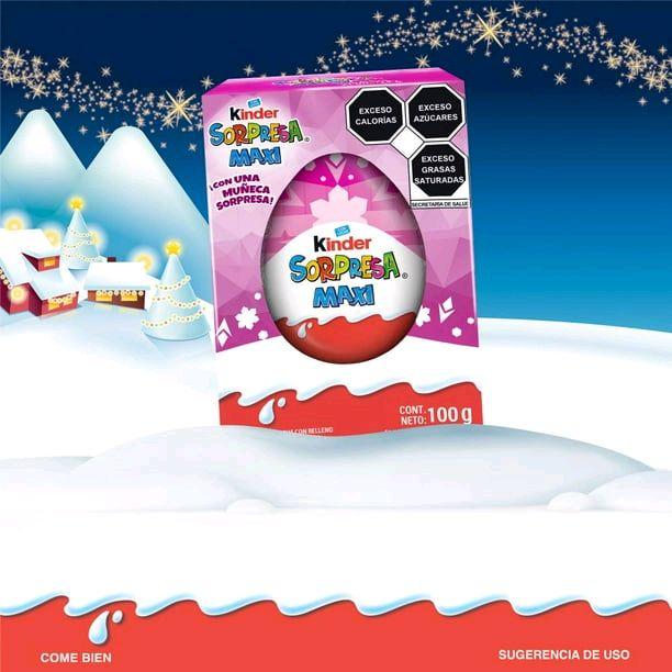 Kinder Sorpresa Maxi Niña Chocolate Egg for Children & Chocolate Lovers Classic Treat with Surprise Inside