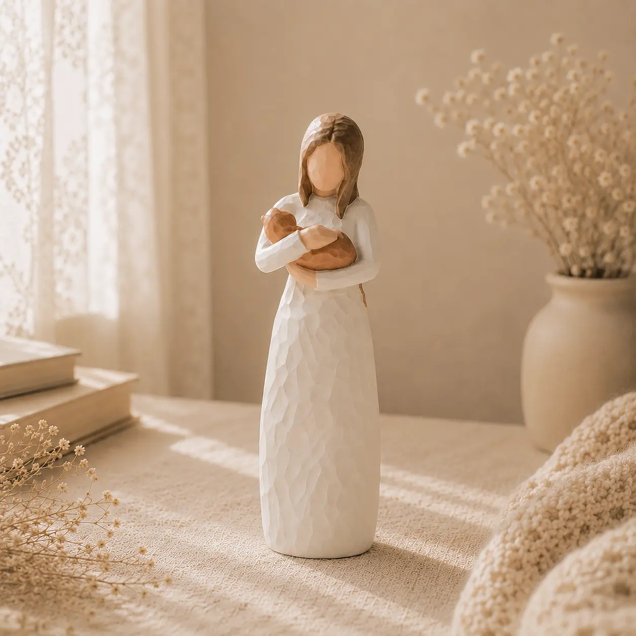 Cat Memorial Gifts, Orange Cat Figurines Loss of Cat Sympathy Gift for Cat Mom, Collectible Hand-Painted Cat Angel Figurine Statue, Hand-Painted Resin, Room Decor for Women, Living Room Decorations, Memorial Day Sales