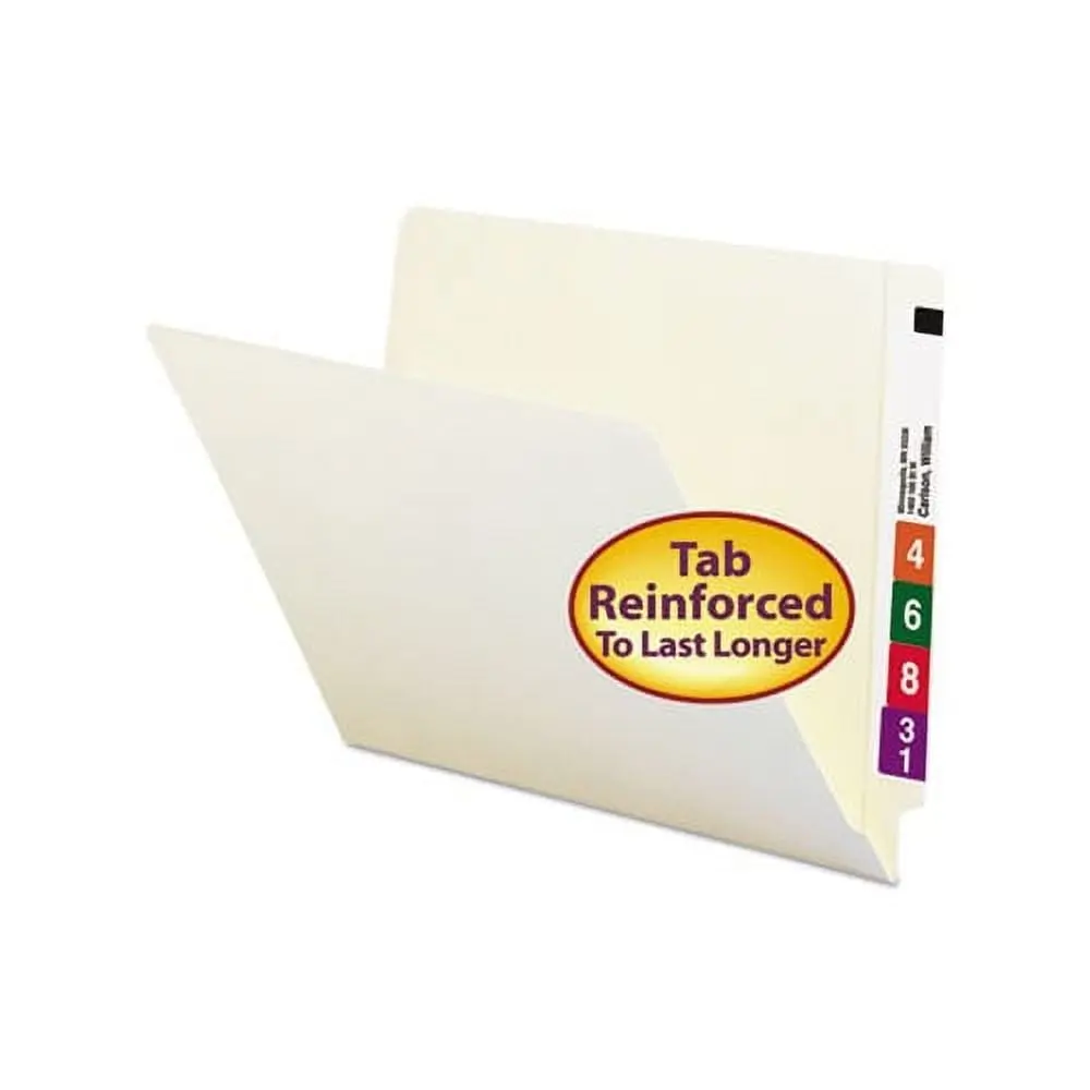Smead SMD24109 End Tab File Folder Shelf-Master Reinforced Straight-Cut Tab