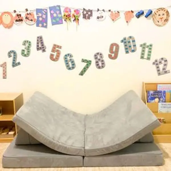GENNŪR Wooden Skip Counting Wall Hanging Numbers 1 - 12 Wooden Bedroom Modern Modern Bedroom