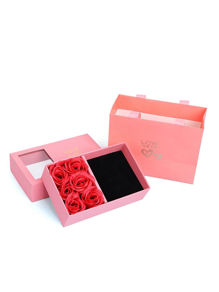 Jewelry Box Immortal Flower Jewelry Box Roses Window Valentine's Day Mother's Day Gift Box Ring Earrings Pendant Necklace Box Jewelry Box Immortal Flower Jewelry Box Roses Window Valentine's Day Mother's Day Gift Box Ring Earrings Pendant Necklace Box