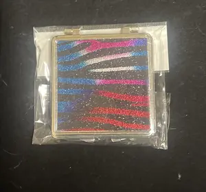 Bedazzled Pocket Size Compact Mirror Makeup Plastic