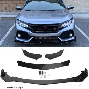 For 2018 2019 2020 Honda Civic Sport Hatchback Front Bumper Lip Spoiler Splitter