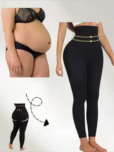 High Waisted Tummy Control Leggings, Butt Lifting Sports Pants with Pockets