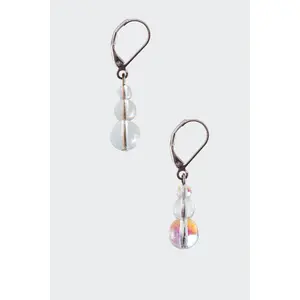 JWLIGD - Iridescent Glass Drop Earrings