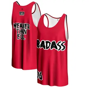 WWE Bron Breakker 3D Tank Top Men Women Badass Meaner Than Evil Graphic Street Casual Sports Fan Gift Spring Fall Winter Loose Comfort Unisex Tee