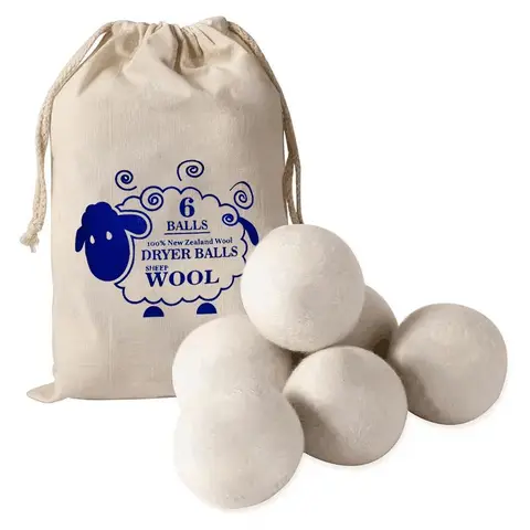 Solid Color Wool Drying Ball, 6 Counts Anti Wrinkle Wool Ball for Washing Machine, Wool Dryer Ball for Daily Use, Laundry Tools & Accessories, Summer Gift, Home Goods, Household Items