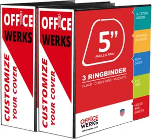 Extra-Large 3-Ring Binder | Heavy-Duty 5-Inch D-Ring Office Organizer |  Clear Overlay View Binder | Archival-Grade Legal Storage | Holds 950+ Sheets | Interior Pockets