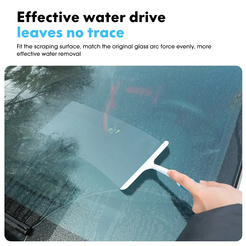 Premium Silicone Glass Scraper and Blade, Scratch-Free Window Cleaning Tool, Multi-Functional Home Clean, Suitable for Bathroom Kitchen Car Windows