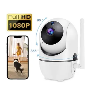 1080P HD Wireless Security Camera, 360° Pan-Tilt, AI Motion Detection, IR Night Vision, Two-Way Audio, 2.4G WiFi Indoor Camera for Home/Pet/Store