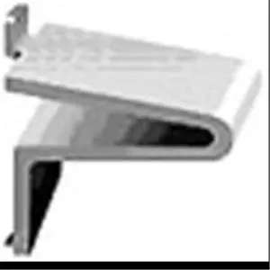 212 MAIN Knape & Vogt 256SWH White Pilaster Support, Bulk Pack of 100, Patent Clip Household Appliance Part