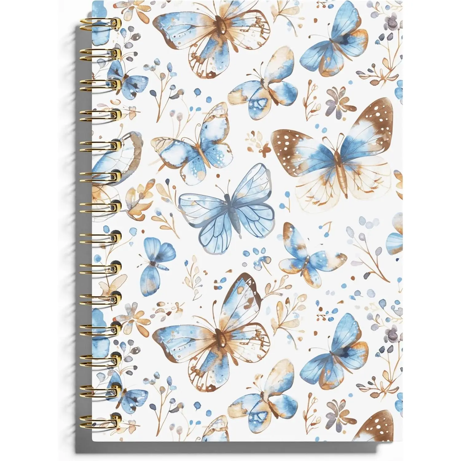 Butterfly Notebook, Butterfly Journal, Blue Butterfly Notepad, Preppy Notebook, Butterfly Journal for Women, 5.5x8.3 Inches