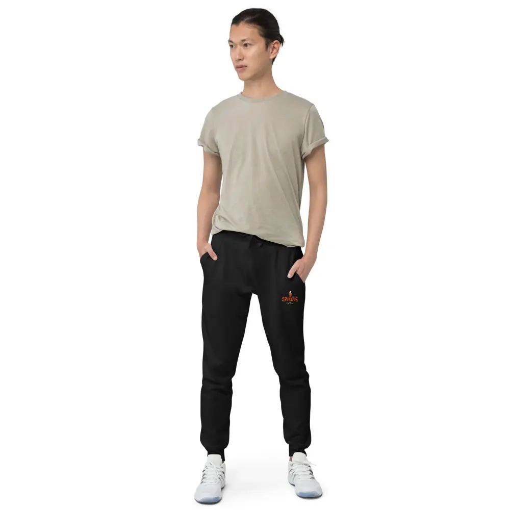 Unisex Sweets Boxing Fleece Sweatpants - 100% Cotton Face, 65% Cotton 35% Polyester, Cuffed & Side-Seamed Legs, Elastic Waistband, 2 Front Pockets, Top-Stitched Back Pocket