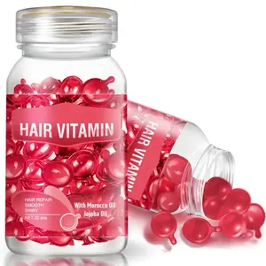 Hair Vitamin Serum Capsule, Hair Treatment Serum, Enriched with Moroccan Macadamia Avocado Oils, Vitamins A C E Pro B5, No Rinse and Safe for All Hair