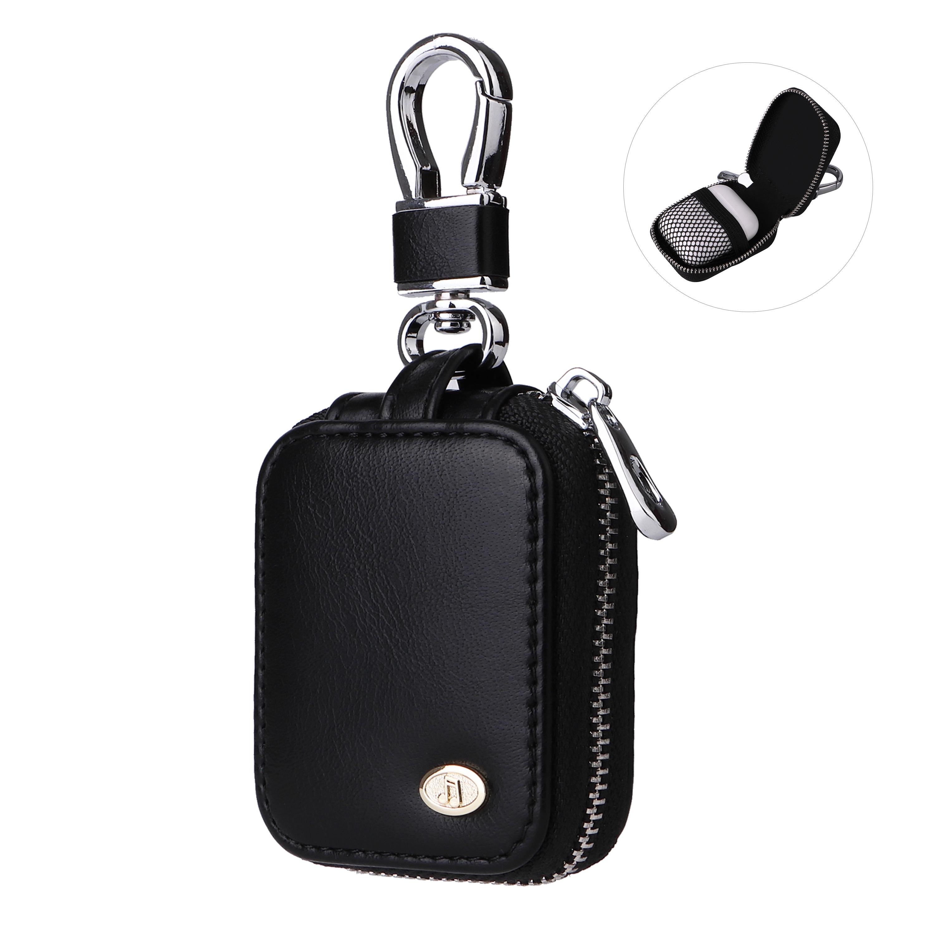Earbud Case, PU Leather Zipper Storage Pouch with Keychain, Portable Protective Bag for AirPods 1/2/3/4/Pro 2, Wireless Earphones, Wired Headphones, USB Cable & Small Accessories