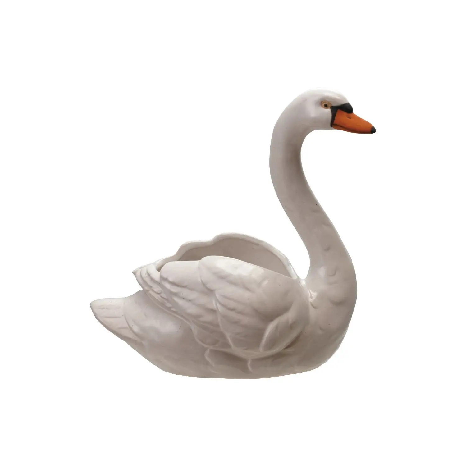 Stoneware Swan Planter Stoneware Swan Planter