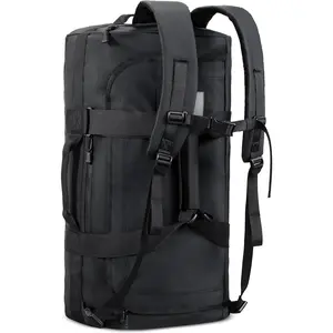 Water Resistant Backpack Duffle Heavy Duty Convertible Duffle Bag with Backpack Straps for Gym, , Travel