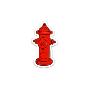 Blank Tag Co.® Waterproof Sticker - Fire Hydrant