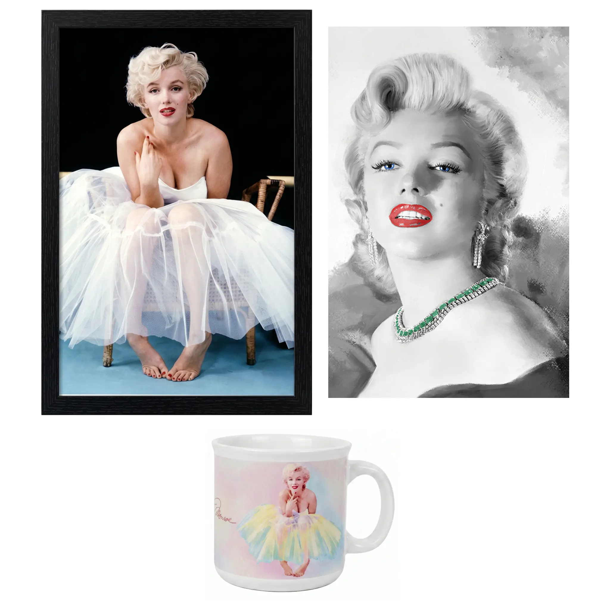 Marilyn Monroe Wall Art & Mug Bundle