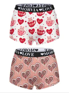 Morvia Women's Underwear Set, Casual Soft Panties, Comfortable Elastic Fit, Breathable Fabric, Casual All-Over Printed Design, Perfect Daily Essential