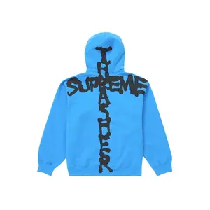 Supreme Men's Thrasher Zip Up Hooded Sweatshirt Bright Blue, from StockX