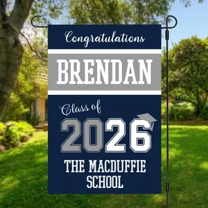 Graduation Advanced Flag 2026, 2026 Graduation Flag, Graduation Institute Logo, Graduation Flag Decoration - High School Graduation, University Graduation 2026, Graduation Garden Double sided Flag 12x18in