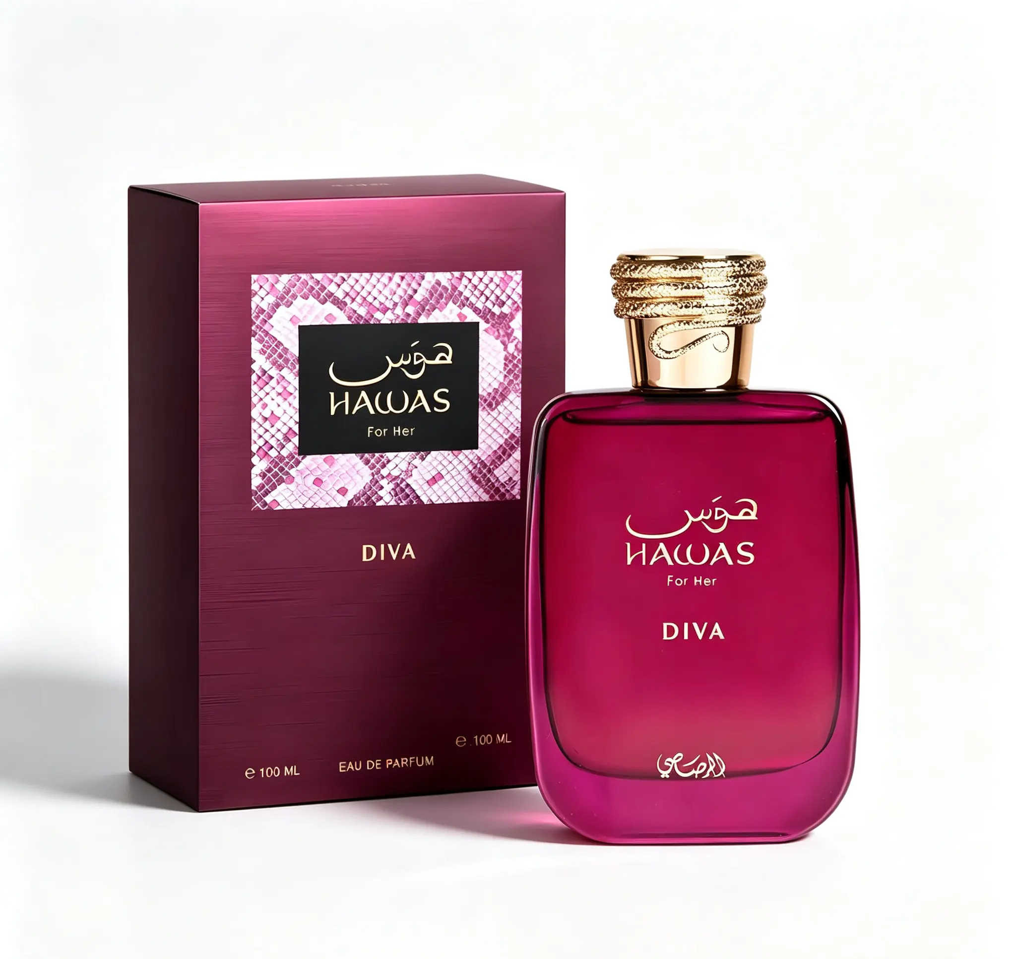 Hawas For Her Diva Women’s EDP 100ml (3.38 fl oz), Luxurious Long-Lasting Glamorous Fragrance for Confident Modern Ladies