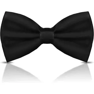 Men's Bow Ties Solid Color Pre-Tied Bow Tie Satin Formal Tuxedo Bowtie Adjustable Neck Bowtie for Men Wedding Party
