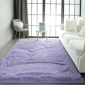 Purple  Super Soft Fluffy Plush Rug, Anti-Slip Carpet | Home Decor for Living Room Bedroom Girls Kids Nursery Bedside,6'x9'FT