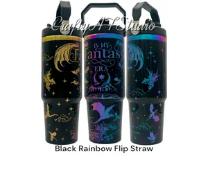 30oz In My Fantasy era laser engraved Tumbler Dragons romance romantasy Acotar