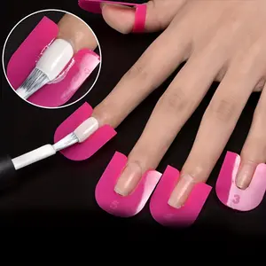 26-Piece Nail Art Tools Set, Nail Art Accessories - Advanced Anti-Overflow Clip, Professional Manicure Protector, Nail Polish Protector, Disposable Peel Off Tapes for Salon-Quality Nail Art Designs and Smudge-Free Finishes, Nail Supplies, Diy Nail Art
