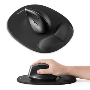 Ergoevol Ergonomic Mouse Pad with Wrist Rest  for Ergonomic Vertical Mouse Memory Foam(Black)