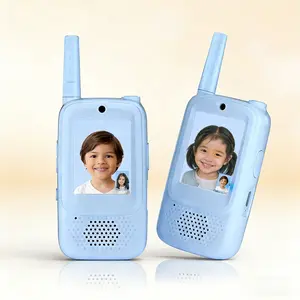 1 Pair  Kids Walkie Talkies with Video – Screen Display Toy Radios with Voice Effects, One-on-One Pairing, Long Range – Birthday Toys Gifts for Boys & Girls Ages 3–10