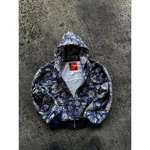 2025 Street Retro Sports Outdoor Water Washed Loose Zipper Hoodie Street Wear Y2k Punk American Couple Jogging Hoodie.Aa