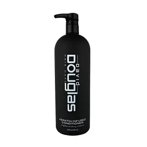 David Douglas Beauty Keratin Infused Shampoo & Botanic Conditioner - 32oz with Pump, Plant-Powered Haircare for Daily Anti-Frizz, Anti-Humidity Control, Detangling, Aftercare, Ammonia-Free Hair Restoration, Detangling Conditioner