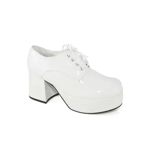 Men's White Platform Pimp Shoes Men's White Platform Pimp Shoes