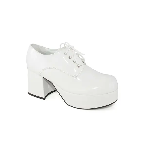 Men's White Platform Pimp Shoes Men's White Platform Pimp Shoes