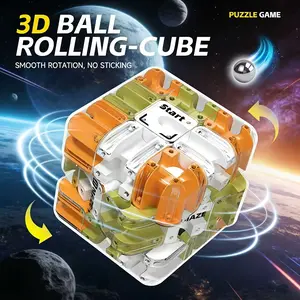 mirror cube Maze Puzzle Multi Layer Challenge Suitable for Ages Portable Maze Game Boosts Focus Durable Plastic Metal for Travel Parties Home & Office  Fun Brain Teaser gifts for all Valentine's Day Carnival Mardi Gras Cologne Carnival Easter wedding