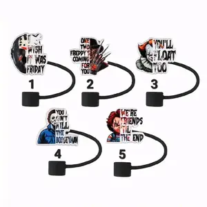 Halloween Horror Slashers Straw Toppers for Stanleys