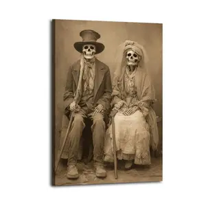 Vintage Halloween Art Painting Decorative Classic Poster Art Wall Art Oil Painting Art Canvas Poster Decorative Painting Porch Living Room Art Decoration