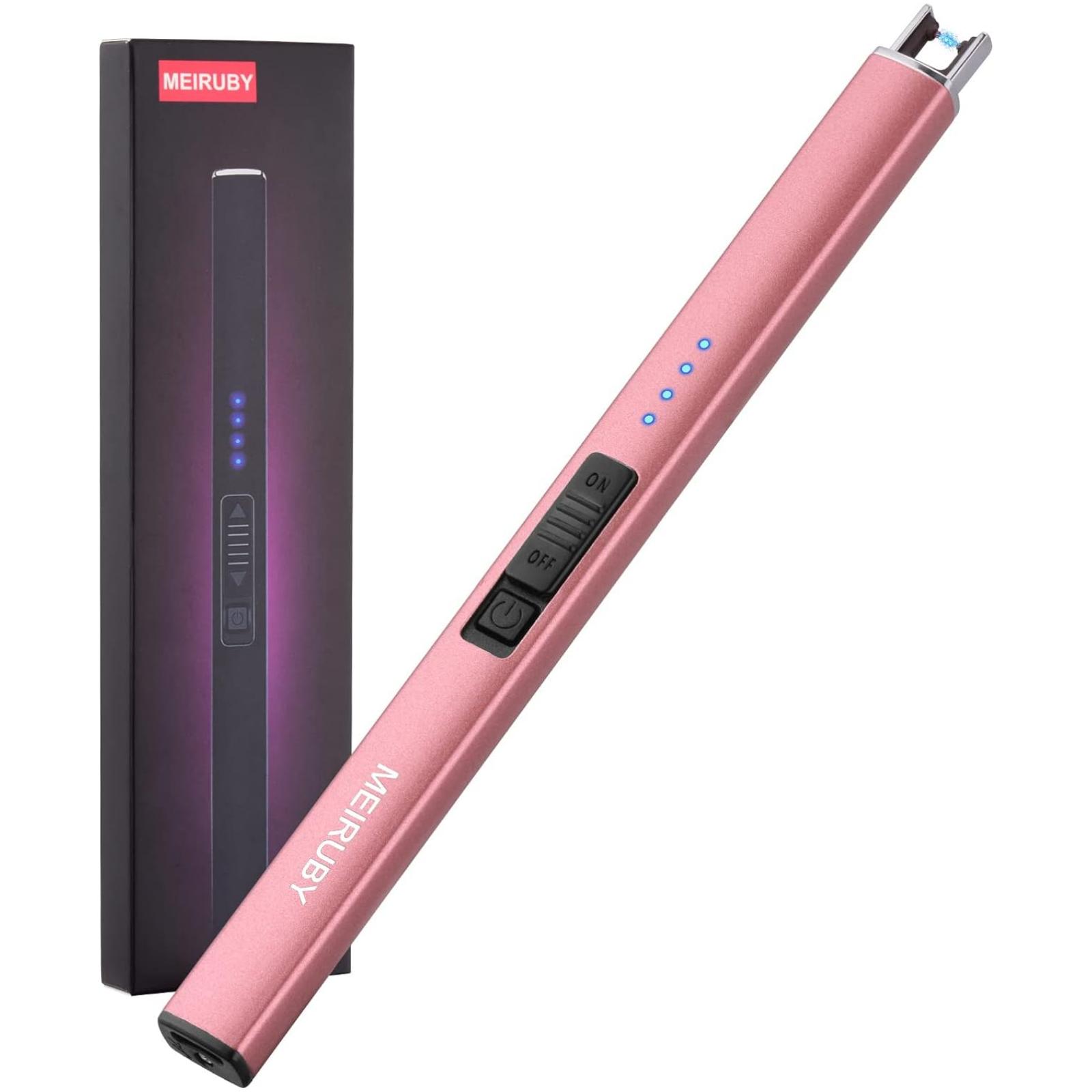 Electric Candle Lighter, Christmas Stocking Stuffers Gifts for Women Mom Men Wife Sister, USB Arc Rechargeable Windproof