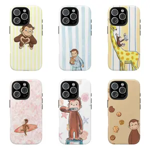 Brainwaves Curious George Banana Monkey Phone Case|Classic Children's Book Phone Cover For iPhone 17 Pro Max 16 15 14 13 12 11 for Samsung S21 S22 S23 S24 S25 S26 Phone Case