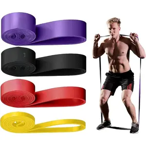 Resistance Bands for Working Out, Exercise Bands, Workout Bands, Pull Up Assistance Bands, Long Heavy Stretch Bands Set for Men and Women, Power Weight Gym at Home Fitness Equipment